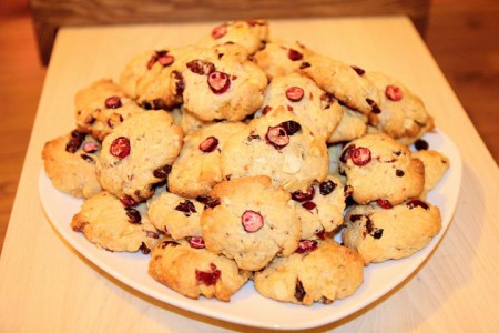 Cookies s brusnicami