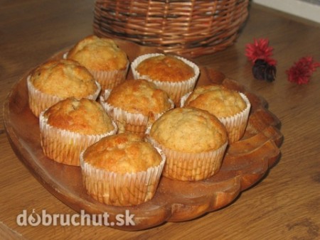 Vanilkovo-banánové muffiny